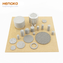 high temperature pressure microns sintered porous metal bronze inconel stainless steel filter